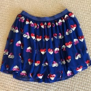 Cat & Jack Sequin Heart Tulle Skirt
